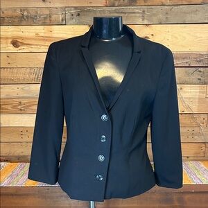 Signature by Larry Levine, sz 8, EUC, black suit jacket/blazer